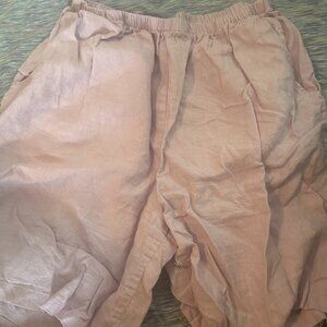 flax linen shorts | 1x | like new